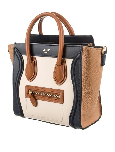 celine luggage black bag|celine nano luggage tote bag.